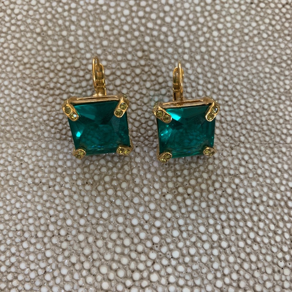 Kate Spade Emerald drop stud earrings